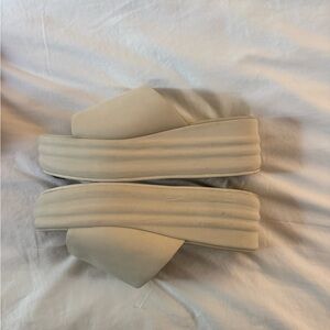 Free People Cream Sandals